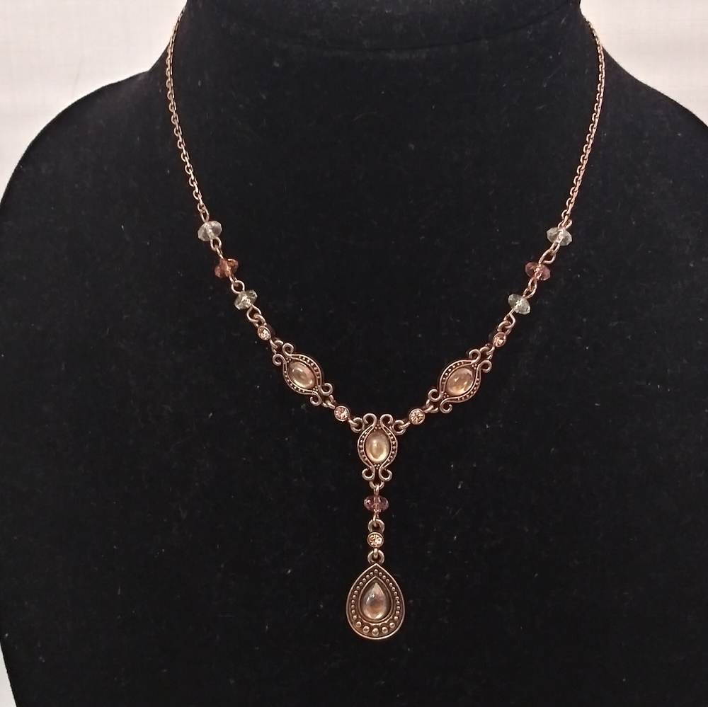 Princess length rustic 9inch necklace